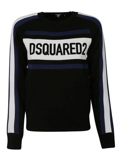 Shop Dsquared2 Logo Sweater In Multicolor