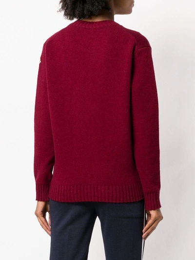 Shop Moncler Aspen Sweater - Red