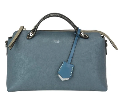 Shop Fendi Medium By The Way Top Handle Bag In Blue