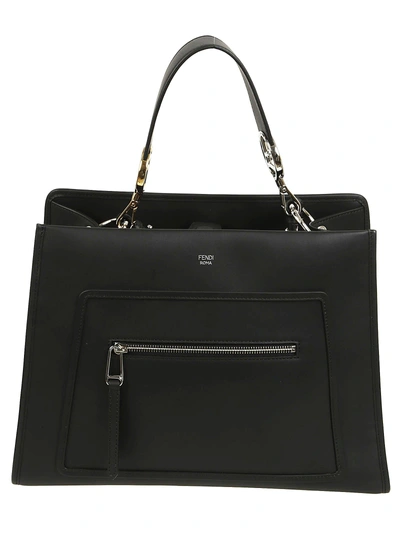 Shop Fendi Runway Top Handle Bag In Black