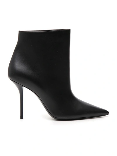 Shop Saint Laurent Pointed Toe Boots In Black