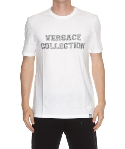 Shop Versace Collection Printed Logo T In White