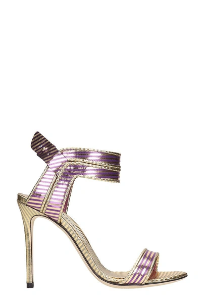 Shop Marskinryyppy Mirror Winona Gold Purple Sandals
