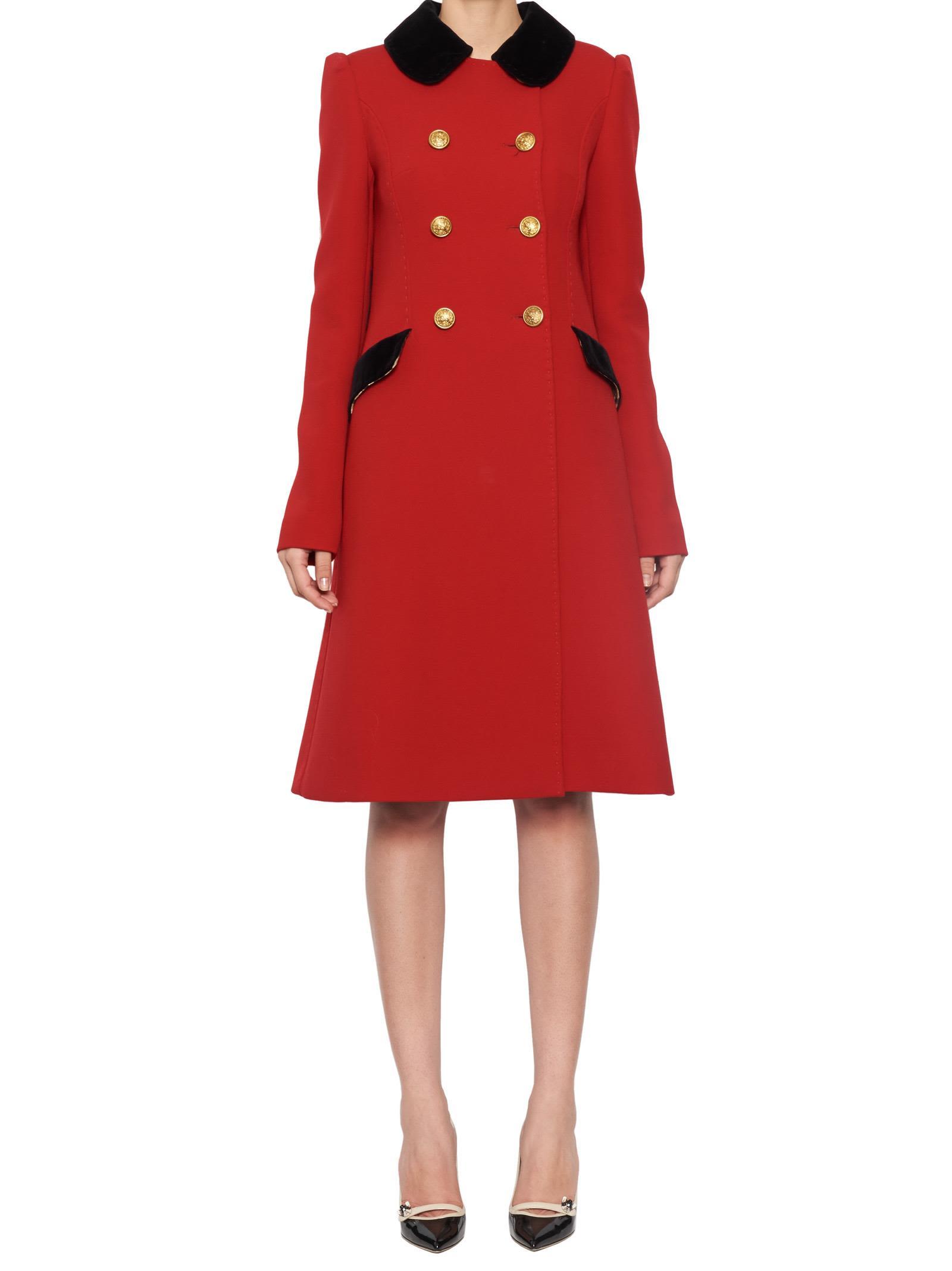 Dolce \u0026 Gabbana Coat In Red | ModeSens