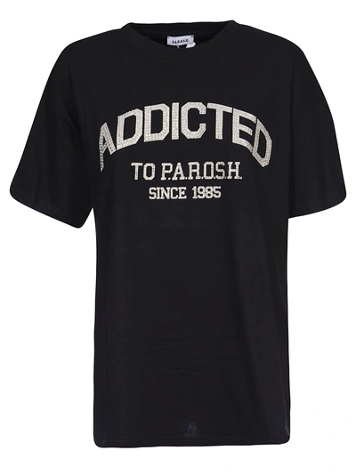 Shop P.a.r.o.s.h Addicted T-shirt In Fantasia Bianco