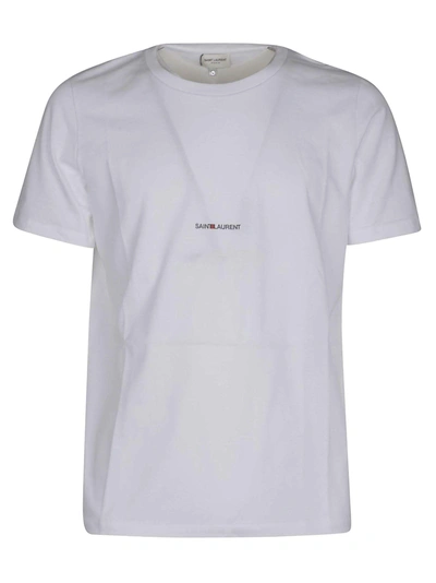 Shop Saint Laurent Classic T-shirt In Blanc