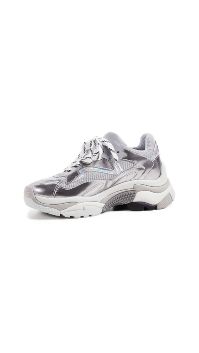 Shop Ash Addict Trainers In Silver/grigio/silver/white