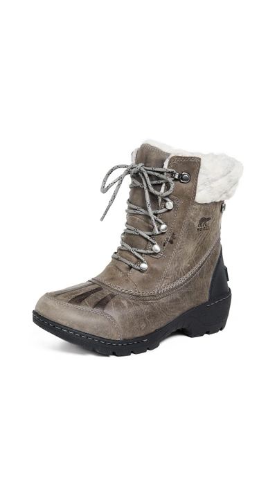 Shop Sorel Whistler Mid Boots In Quarry/black
