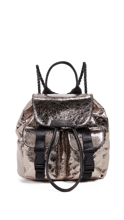 Shop Kendall + Kylie Poppy Mini Backpack In Chrome