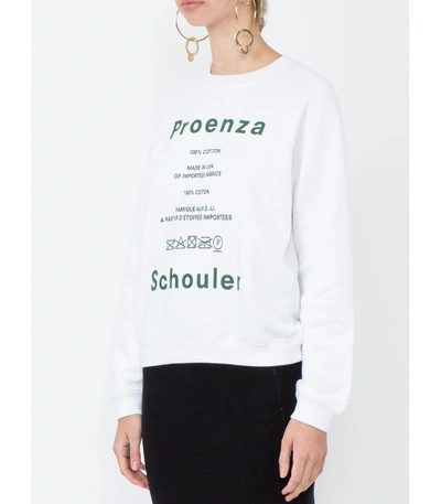 Shop Proenza Schouler White Pswl Shrunken Sweatshirt