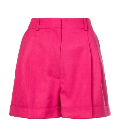 Shop Racil Fuchsia High Waisted Tailored Shorts