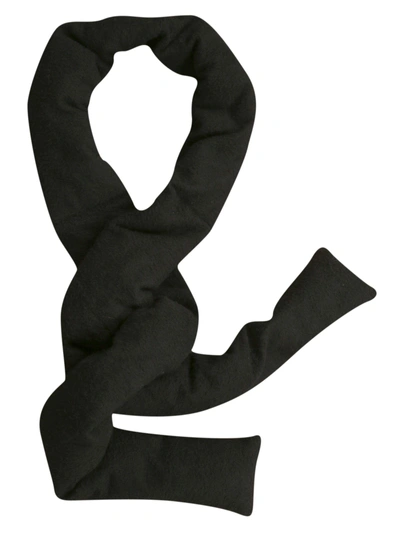 Shop Rick Owens Long Fine Knit Scarf In Black