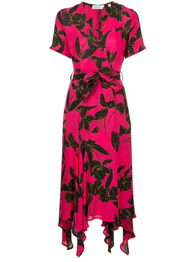 Shop A.l.c . Printed Wrap Dress - Pink