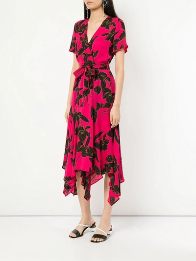 Shop A.l.c . Printed Wrap Dress - Pink