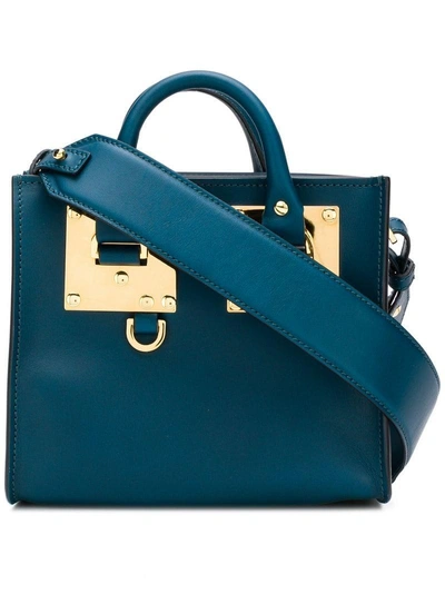 Shop Sophie Hulme Albion Box Tote - Blue