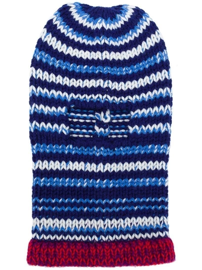Shop Calvin Klein 205w39nyc Knitted Beanie In Blue