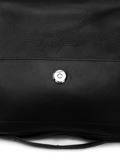 Shop Yohji Yamamoto Clutch Bag In Black