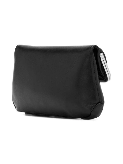 Shop Yohji Yamamoto Clutch Bag In Black