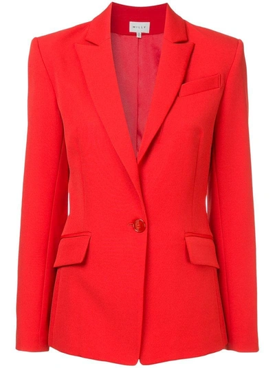 Shop Milly Suit Jacket In Red