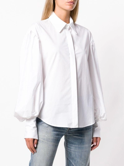 Shop Isa Arfen Fitted Cuffs Shirt In White