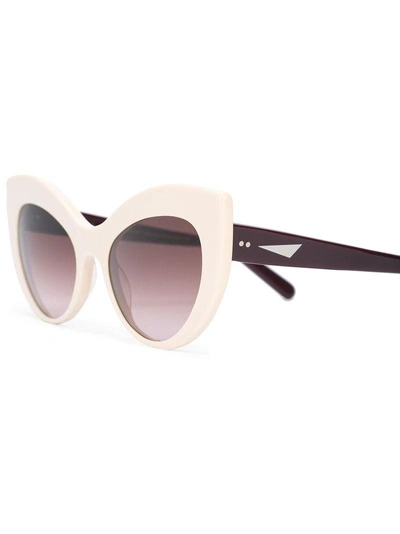 Shop Prism Cat Eye Sunglasses - White