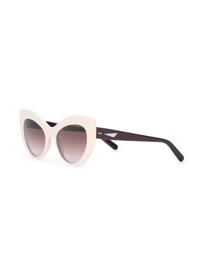 PRISM CAT EYE SUNGLASSES - 白色