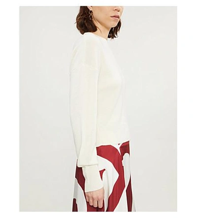Shop Theory Dropped-shoulder Cashmere Jumper In Ivory