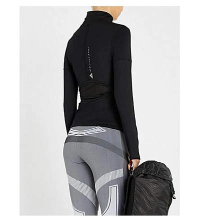 Shop Adidas By Stella Mccartney Essential Midlayer Top In Black