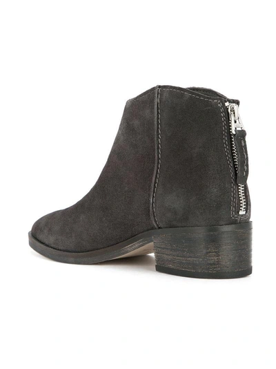 Shop Dolce Vita Mid Heel Ankle Boots In Grey