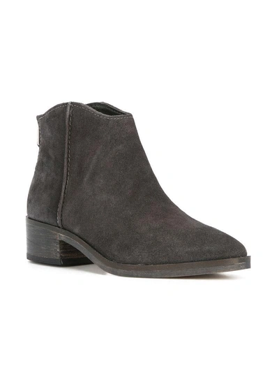 Shop Dolce Vita Mid Heel Ankle Boots In Grey
