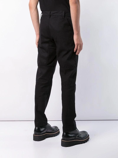 Shop Abasi Rosborough Straight-leg Trousers - Black