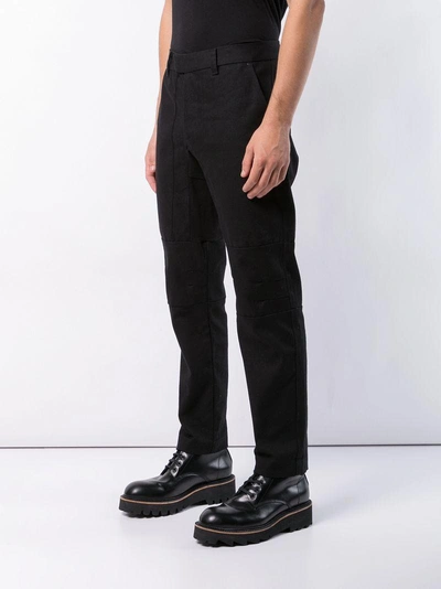 Shop Abasi Rosborough Straight-leg Trousers - Black