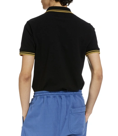 Shop Vivienne Westwood Squiggle Polo Shirt Black