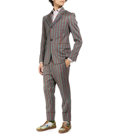Shop Vivienne Westwood James Bond Trousers Fancy Stripes In Multicolor Stripes