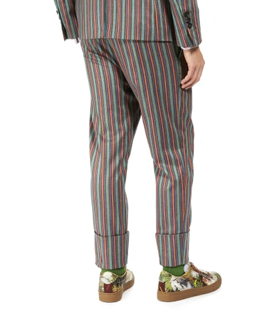Shop Vivienne Westwood James Bond Trousers Fancy Stripes In Multicolor Stripes