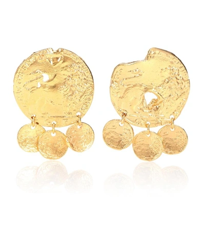 Shop Alighieri Baby Lion 24kt Gold-plated Earrings