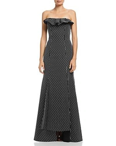 Shop C/meo Collective Even Love Embroidered Gown In Black