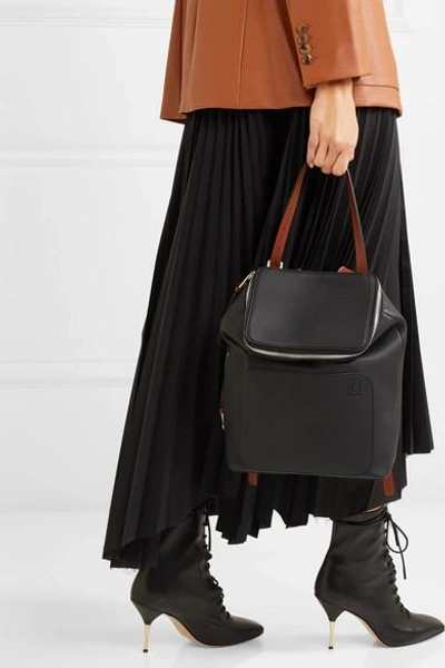 LOEWE Goya Slim Backpack Leather Black B666S52X01
