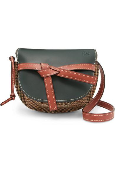 Loewe Gate Small Leather And Tweed 