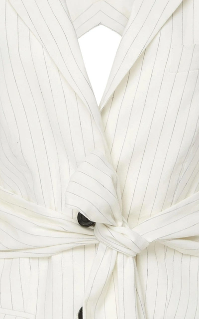 Shop Marissa Webb Porter Linen Blazer In White