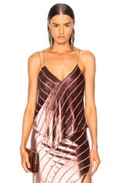 Shop Michelle Mason Asymmetrical Cami In Rose