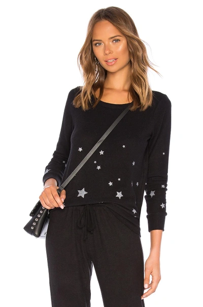 Shop Chaser Starry Night Pullover In Black