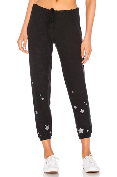 Shop Chaser Starry Night Drawstring Pant In Black