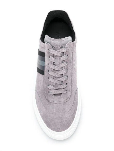 Shop Hogan Lace-up Sneakers - Grey