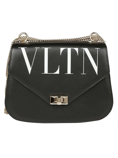 Shop Valentino Shoulder Bag In Nero/bianco Ottico