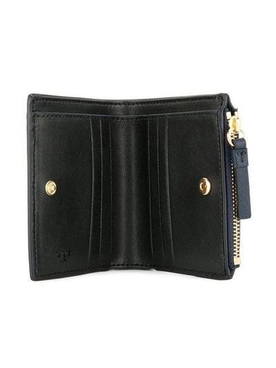 Shop Tory Burch Robinson Mini Wallet In Blue