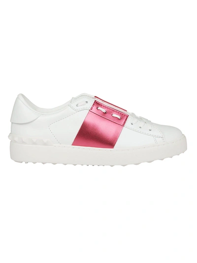 Shop Valentino Sneakers In Bianco/disco Pink