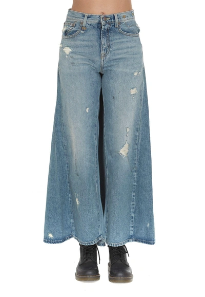 Shop R13 Skirted Jeans In Denim