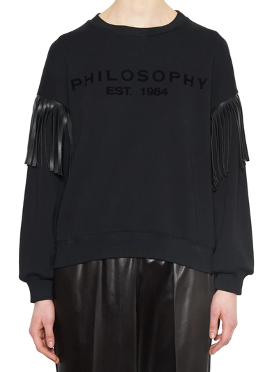 Shop Philosophy Di Lorenzo Serafini Sweatshirt In Black