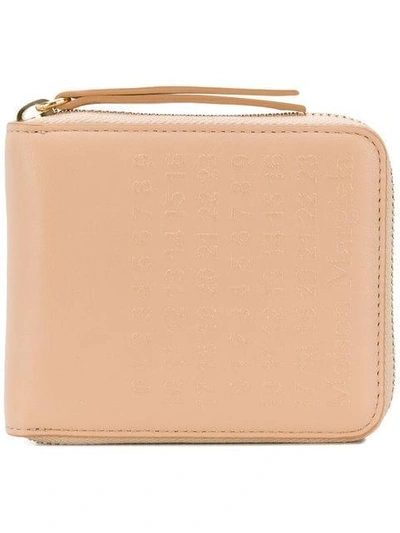 Shop Maison Margiela Zip Around Wallet - Neutrals